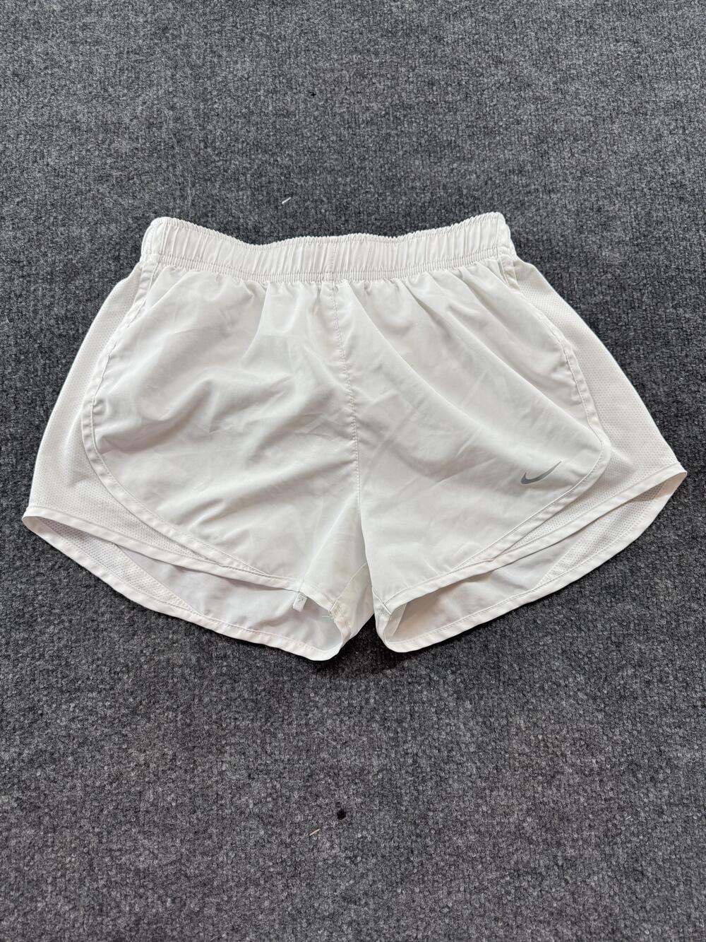Nike Shorts Womens Small White Dri-FIT Running 3 In Inseam Lined Athletic Gym